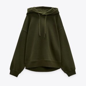 Zara Olive Green Hoodie